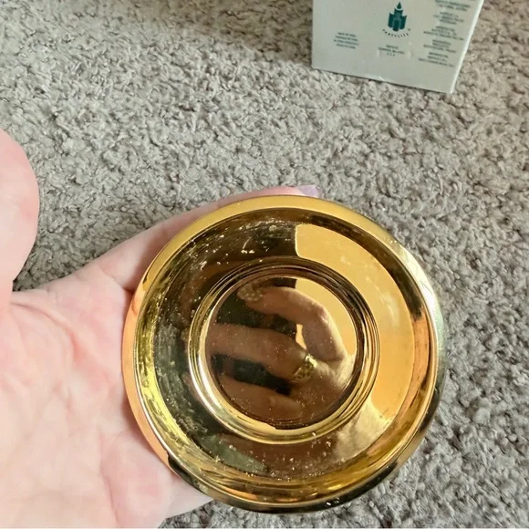 Vintage PartyLite Falmouth Brass Pillar Candle Holder with Original Box 10.1 cm - Picture 6 of 7